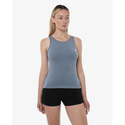 débardeur de fitness en coton noir pour femme