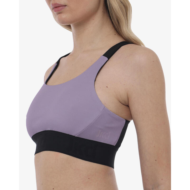 Débardeur de fitness synthétique violet pour femme