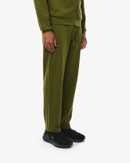 Pantalon de fitness synthétique kaki pour homme