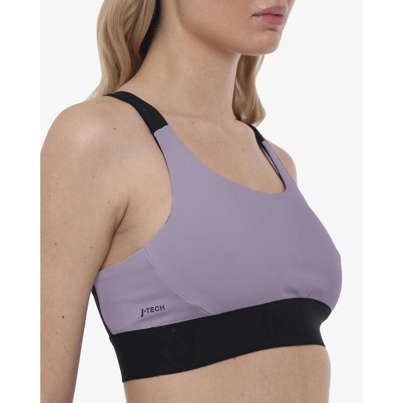Débardeur de fitness synthétique violet pour femme
