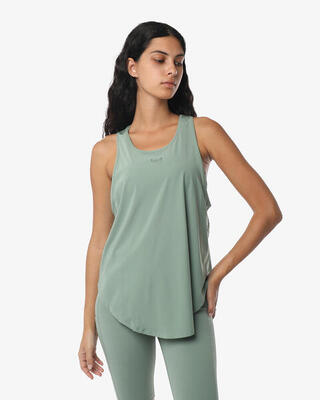 Zwarte synthetische fitness tanktop voor dames