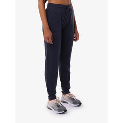 Pantalon de fitness en coton bleu marine pour femme