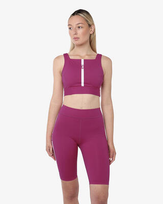 Witte synthetische fitness tanktop voor dames