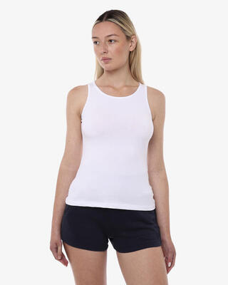 Zwarte katoenen fitness tanktop voor dames
