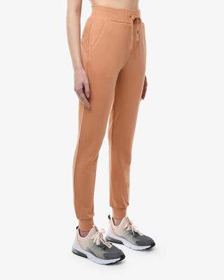 dunkelgraue Synthetik-Fitnesshose für Damen