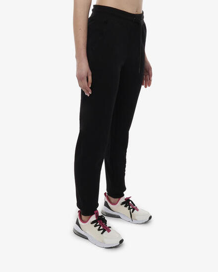 schwarze Fitnesshose aus Baumwolle für Damen