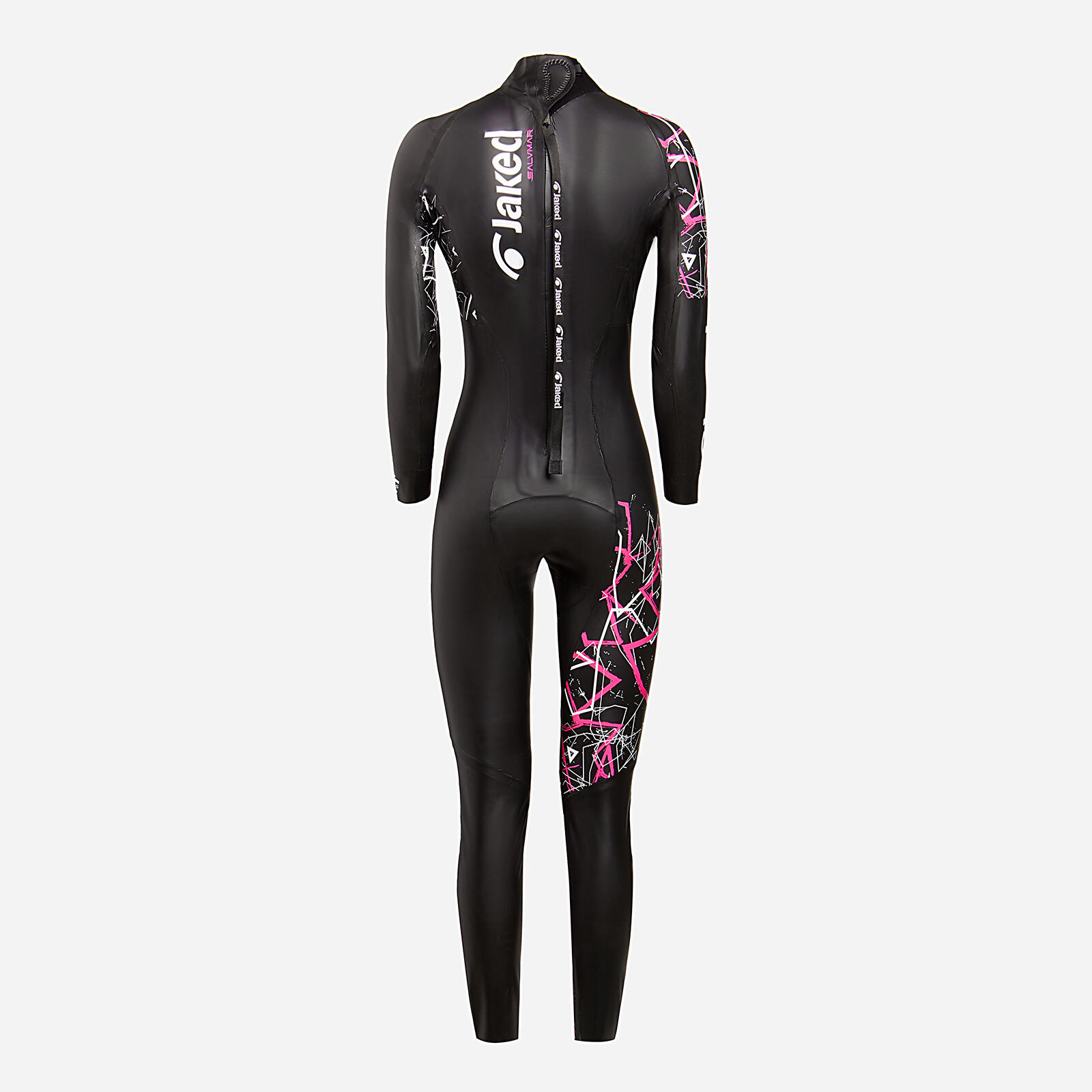 Jaked Womens Shocker Multi Thickness Wetsuit - Black / Pink 4/5