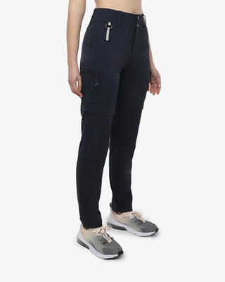 schwarze synthetische Fitnesshose für Damen