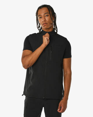 Marineblaue synthetische Fitnessjacke für Herren