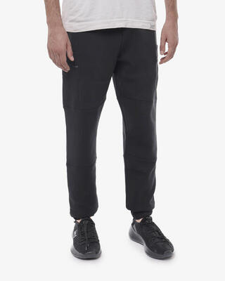 Heren militairgroene synthetische fitnessbroek