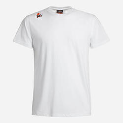 T-shirt de fitness synthétique rouge pour homme et femme