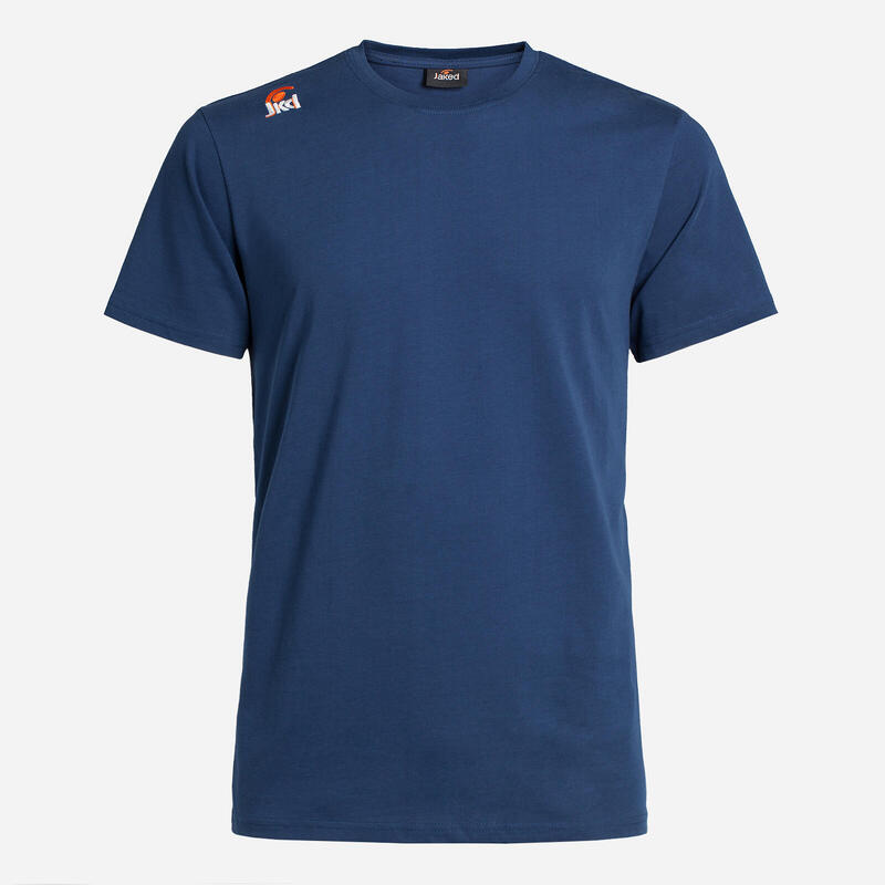 T-shirt bleu marine pour homme et femme en matière synthétique fitness