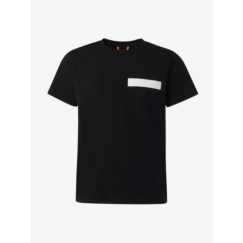 T-shirt de fitness en coton noir pour homme