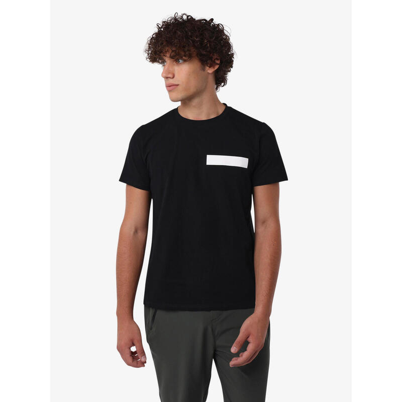 T-shirt de fitness en coton noir pour homme