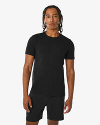 T-shirt de fitness en coton blanc pour homme