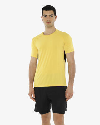 Zwart synthetisch fitness-t-shirt voor heren