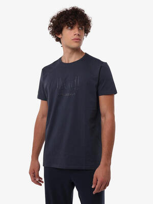 Wit katoenen fitness-t-shirt voor heren