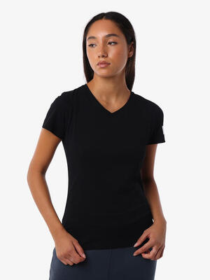 weißes Fitness-T-Shirt aus Baumwolle für Damen