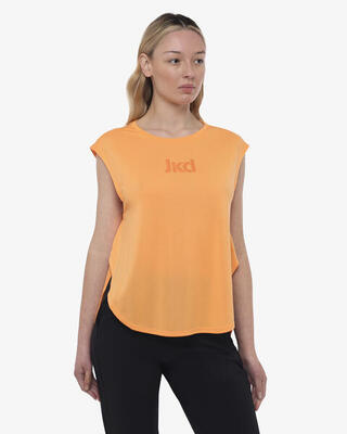 Papaya tanktop voor dames in synthetisch materiaal voor fitness