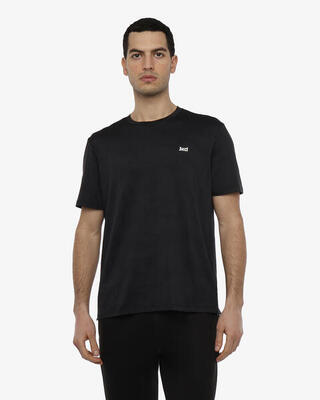 Zwart synthetisch fitness-t-shirt voor heren