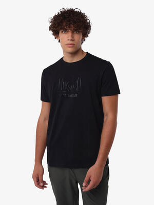 Wit katoenen fitness-t-shirt voor heren