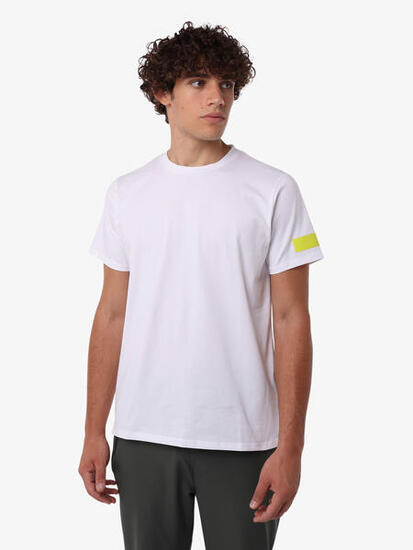 T-shirt de fitness en coton blanc pour homme
