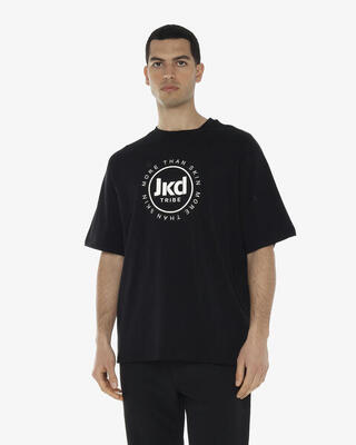 Zwart synthetisch fitness-t-shirt voor heren