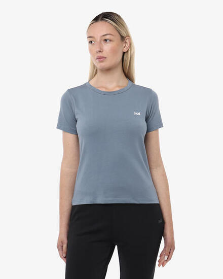 t-shirt bianco da donna in cotone da fitness