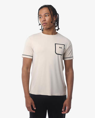 Schwarzes synthetisches Fitness-T-Shirt für Herren