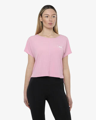 t-shirt peonia da donna in mat. sintetico da fitness