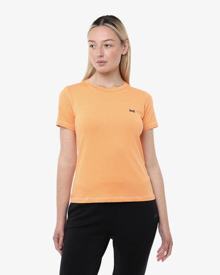 t-shirt bianco da donna in cotone da fitness