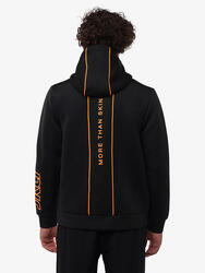 Sweat-shirt de fitness synthétique noir pour homme