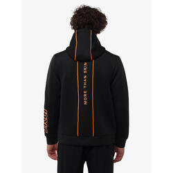 Sweat-shirt de fitness synthétique noir pour homme