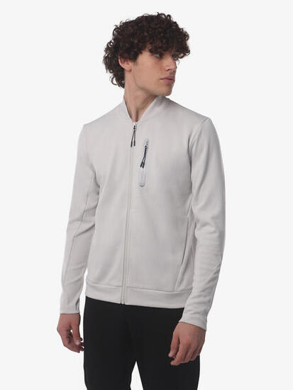 Kreide-Sweatshirt für Herren aus synthetischem Material für Fitness