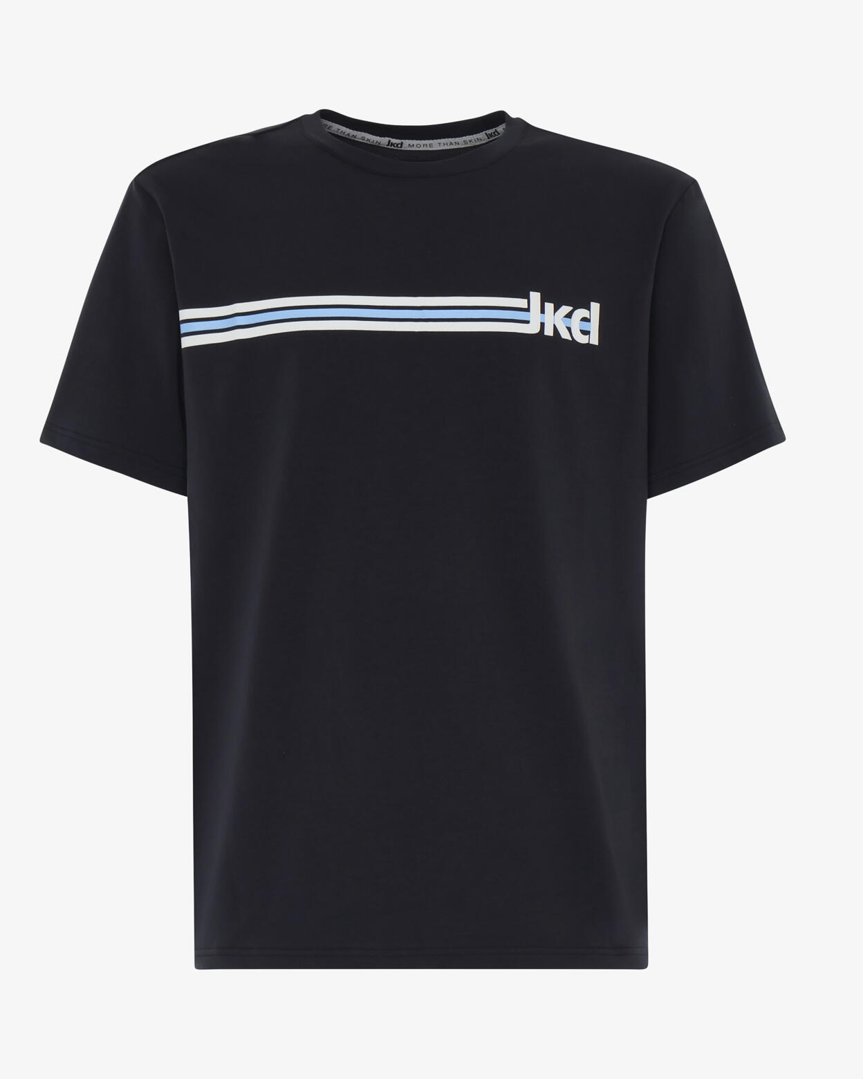 t-shirt  navy da uomo in mat. sintetico da fitness 2/4
