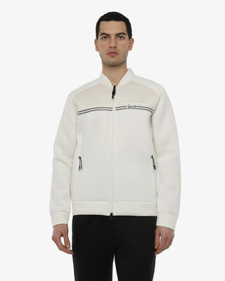Schwarzes Fitness-Sweatshirt aus Synthetik für Herren