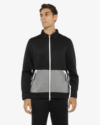 Schwarzes Fitness-Sweatshirt aus Synthetik für Herren