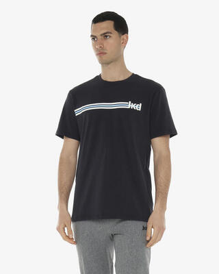 Oranje synthetisch fitness-t-shirt voor heren