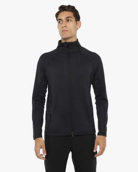 Sweat-shirt de fitness synthétique noir pour homme