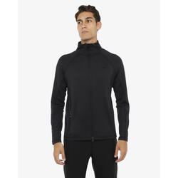 Sweat-shirt de fitness synthétique noir pour homme