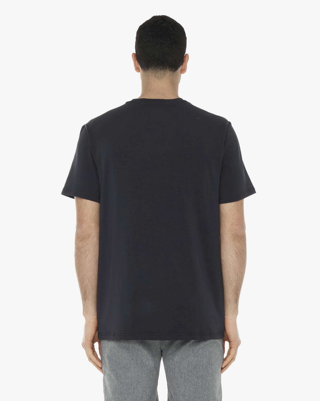 t-shirt  navy da uomo in mat. sintetico da fitness 4/4