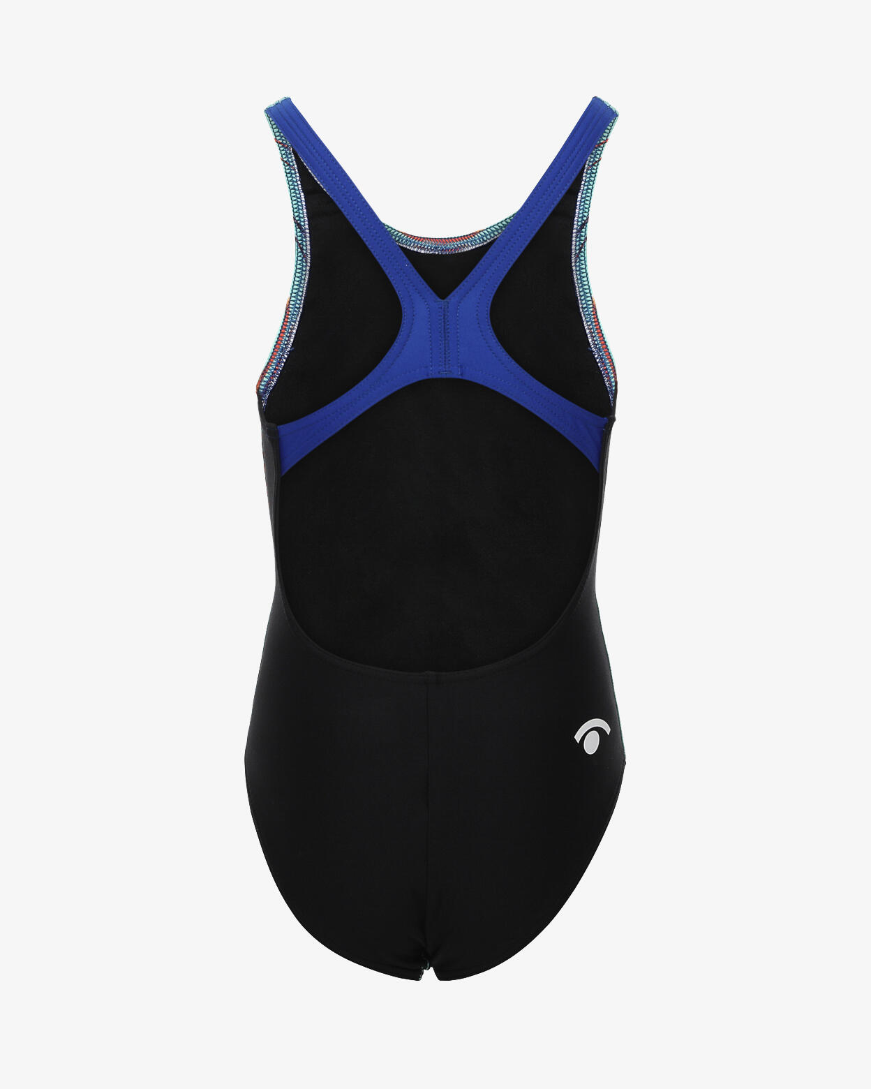maillot de bain turquoise pour fille en matière synthétique pour la natation 3/4
