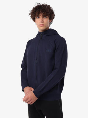 Schwarzes Fitness-Sweatshirt aus Synthetik für Herren