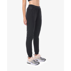 Pantalon de fitness synthétique noir pour femme