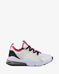 Baskets de fitness synthétiques blanches et multicolores pour femmes