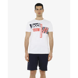 T-shirt de fitness en coton noir pour homme