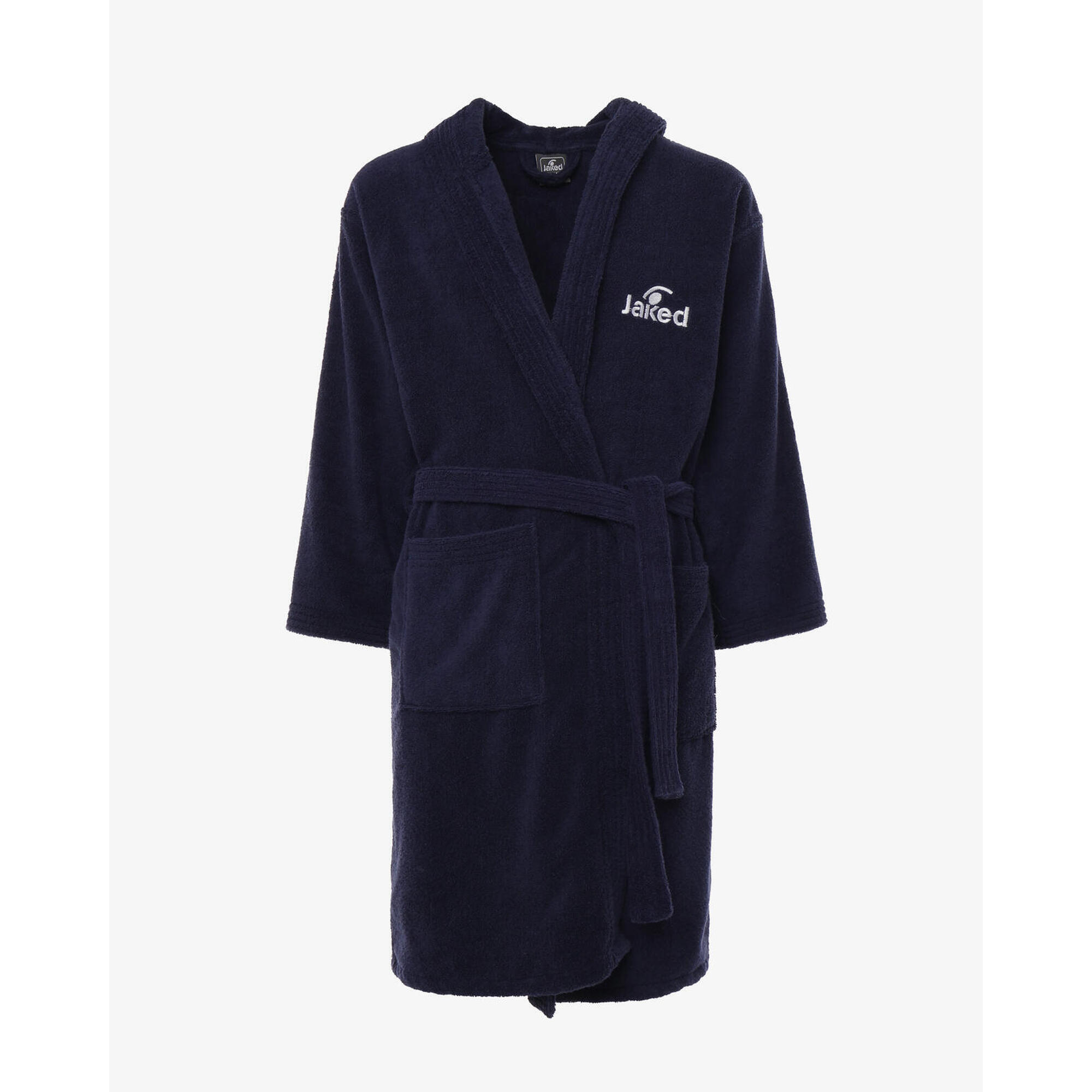 Jaked - Peignoir De Fitness En Coton Bleu Marine Pour Homme Et Femme - Peignoir De Bain - Bleu - 38 S - Decathlon