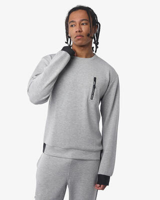 Grünes Fitness-Sweatshirt aus Synthetik für Herren