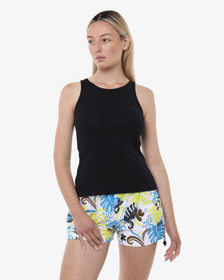 Zwarte katoenen fitness tanktop voor dames