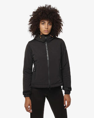 giacca navy e ghiaccio da donna in mat. sintetico da fitness